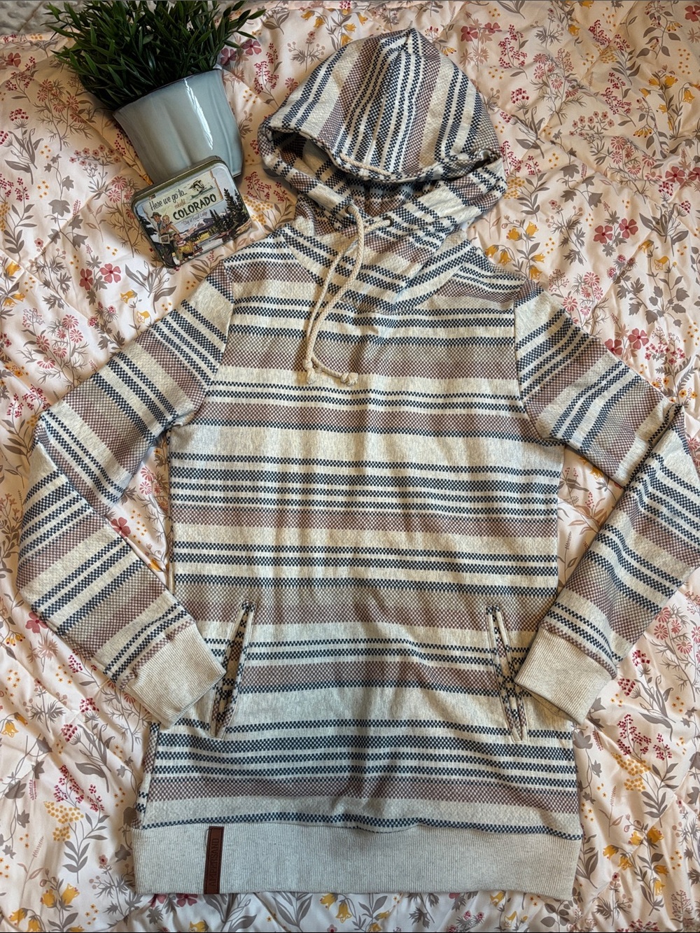 2-$30 or 1-$20 Ampersand Single Hood - Checkered Stripe